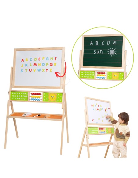 Wooden educational board for children - creative learning and fun with Viga