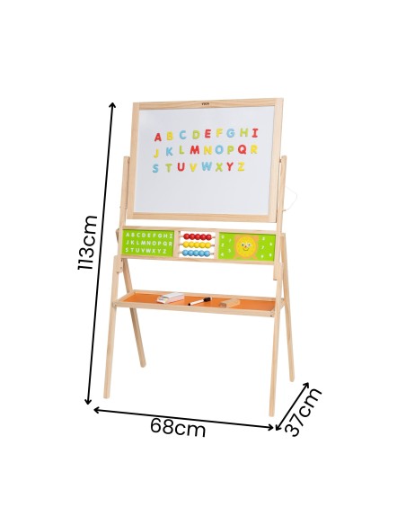 Wooden educational board for children - creative learning and fun with Viga