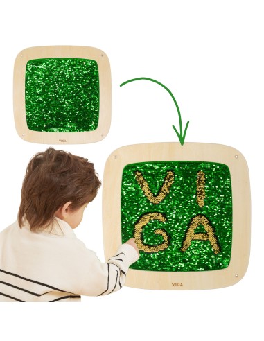 A striking sequin wall panel – fun and learning for children | Viga
