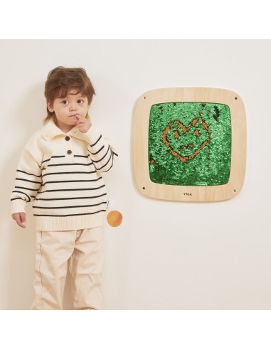 A striking sequin wall panel – fun and learning for children | Viga