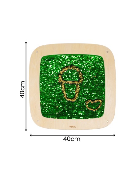 A striking sequin wall panel – fun and learning for children | Viga