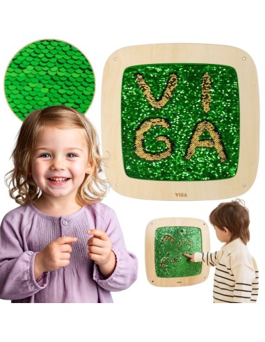 A striking sequin wall panel – fun and learning for children | Viga