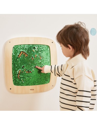 A striking sequin wall panel – fun and learning for children | Viga