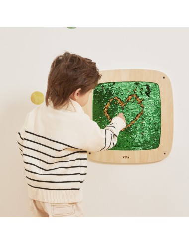 A striking sequin wall panel – fun and learning for children | Viga