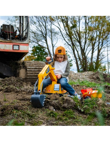 Falk Koparka Super Builder z Przyczepą - Zestaw do Piasku 3-7 Lat Meta