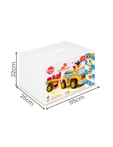 JCB Construction Truck with Trailer 1-3 Years Falk Ride-on
