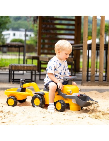 Jeździk Traktor Komatsu z Koparką i Przyczepą Eko Recykling