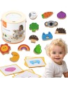 Wooden blocks "Blind Game" - fun and learning for children from Viga