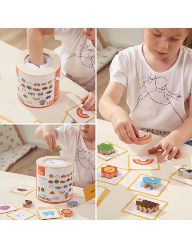 Holzbausteine „Gra im Dunkeln“ – Spiel und Lernen für Kinder von Viga