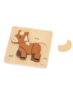 Viga Horse Wooden Puzzle – Educational Puzzle for Children 18M+ 2