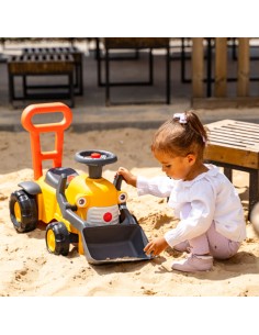 Laufrad Traktor Komatsu Falk – Schieber mit Schaufel und Hupe 2