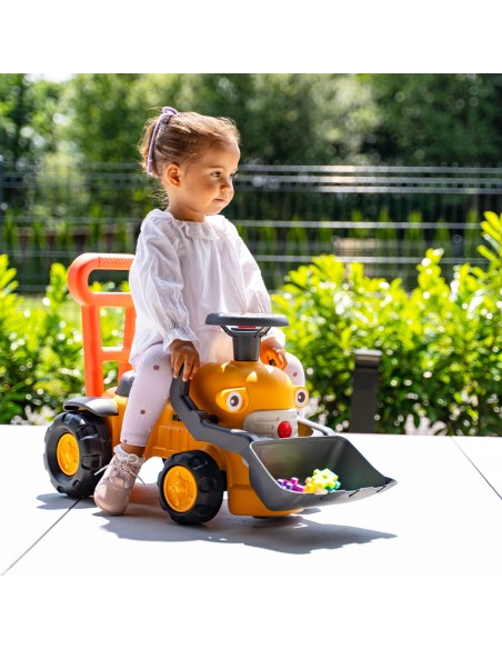 Laufrad Traktor Komatsu Falk – Schieber mit Schaufel und Hupe