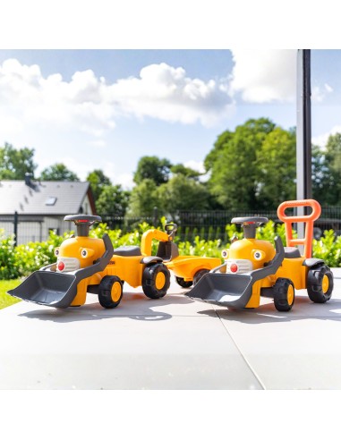 Komatsu Falk Ride-on Tractor - Pusher with Bucket and Horn