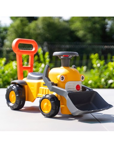 Komatsu Falk Ride-on Tractor - Pusher with Bucket and Horn