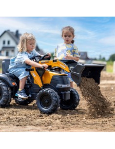 Falk Case CE Pedal Tractor with Excavator and Trailer - Eco Toy 2