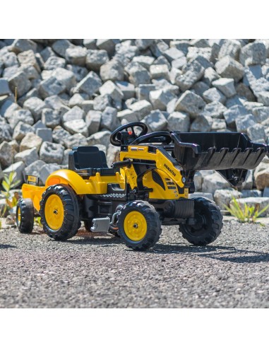 Komatsu Falk Pedal Tractor with Excavator and Trailer 2076M