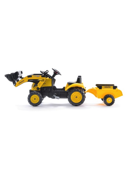 Komatsu Falk Pedal Tractor with Excavator and Trailer 2076M