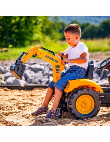 FALK Komatsu Pedal Tractor with Excavator and Trailer 2-5 years