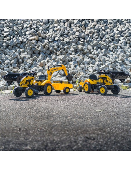 FALK Komatsu Pedal Tractor with Excavator and Trailer 2-5 years
