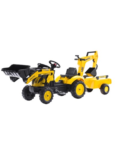 Traktor na Pedały FALK Komatsu z Koparką i Przyczepą 2-5 lat