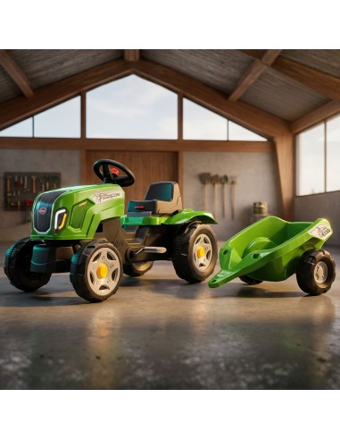 FALK Traktor na Pedały Claas Terra Maxx z Przyczepą 2-6 Lat