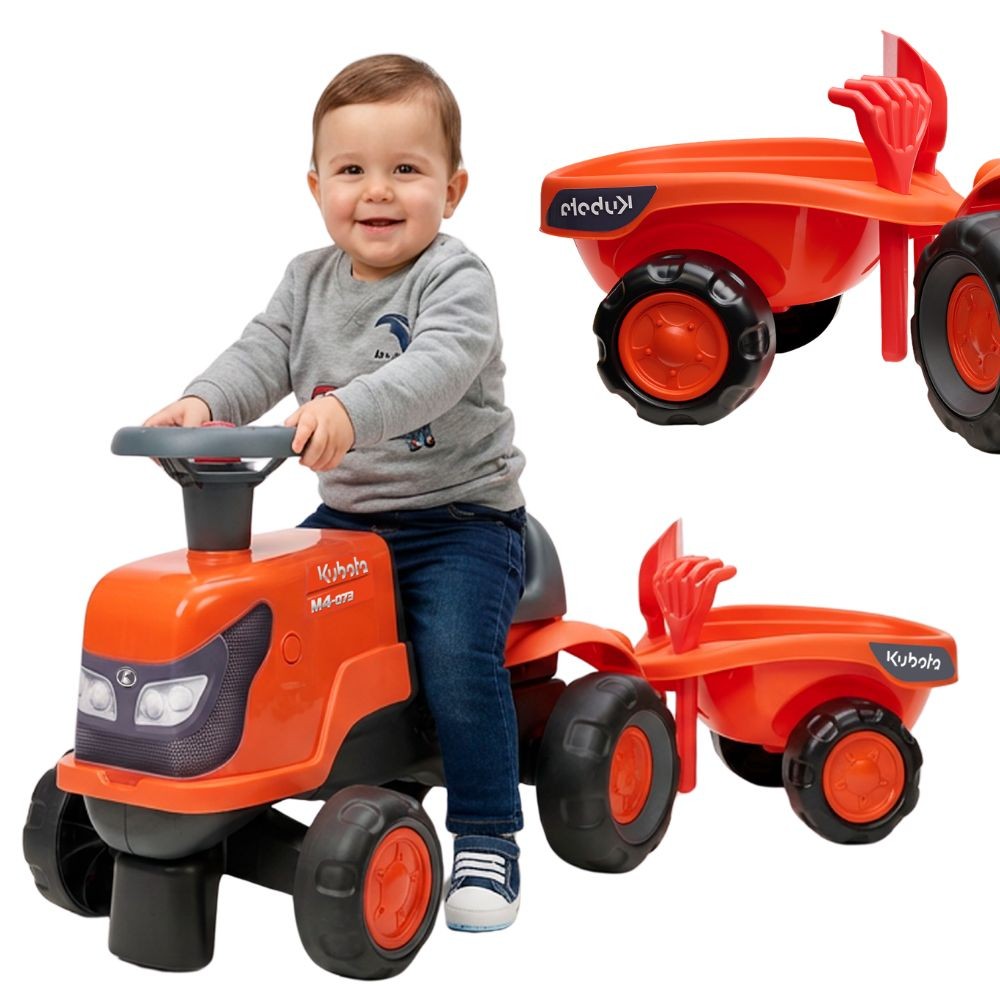 FALK Kubota Traktor med släp, tyst, 1-3 år