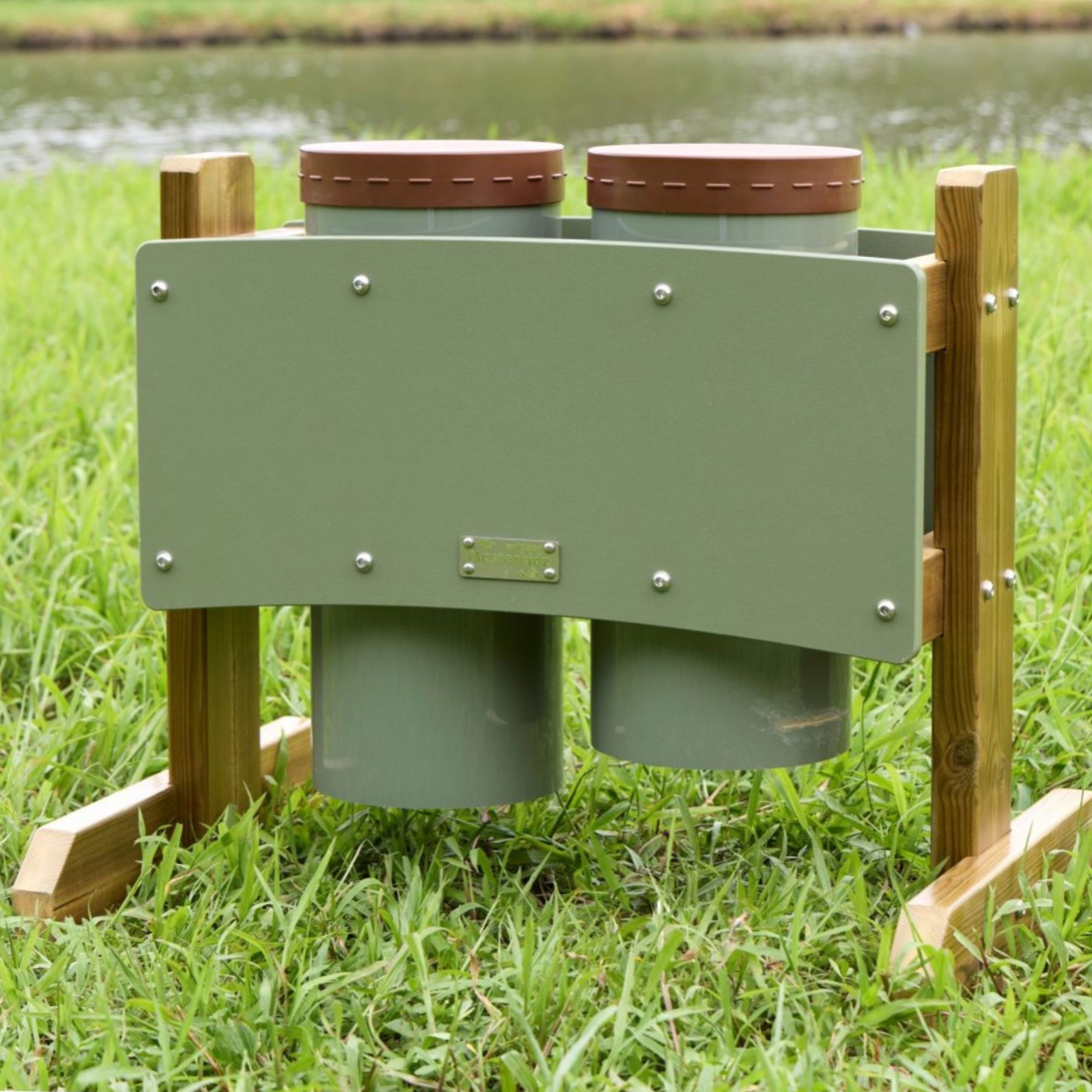 Dwa bębny konga wolnostojące outdoor - 2 z 6
