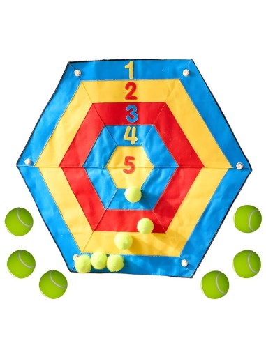 Hexagonal Mathematical Shield with Velcro WOOPIE - Throwing Game XXL 98cm