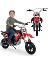 Elektrinis Motor Cross 24V vaikams Raudona Akumuliatorius - Injusa