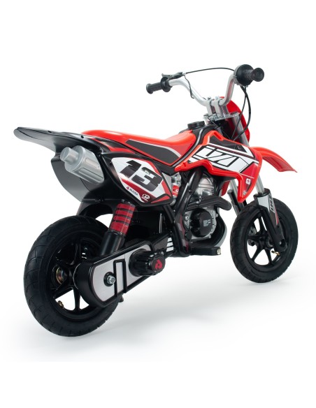 Elektrinis Motor Cross 24V vaikams Raudona Akumuliatorius - Injusa
