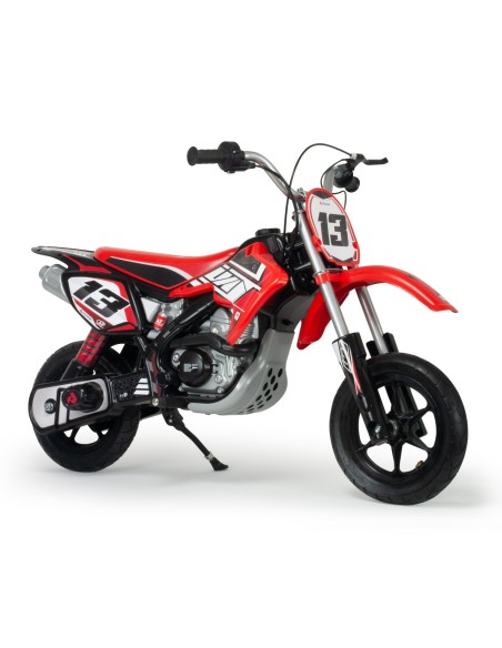 Elektrinis Motor Cross 24V vaikams Raudona Akumuliatorius - Injusa
