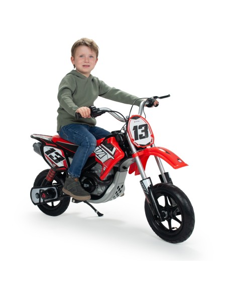 Elektrinis Motor Cross 24V vaikams Raudona Akumuliatorius - Injusa