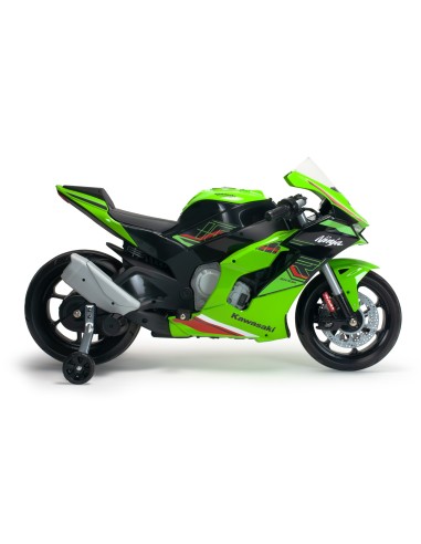 Motorrad Kawasaki Ninja ZX R10 12V Injusa - Sportlicher Rennspaß für Kinder!