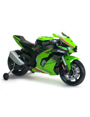 Motorrad Kawasaki Ninja ZX R10 12V Injusa - Sportlicher Rennspaß für Kinder!