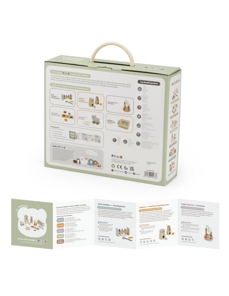 Motion Masters (12-18M) Viga – hölzernes Motorik-Set für Kinder!
