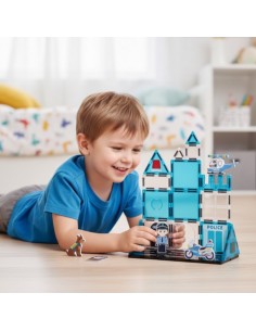 WOOPIE Klocki Magnetyczne 3D Zestaw Komisariat Policji 42el. 2