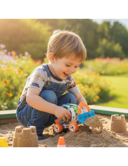 WOOPE 5-in-1 STEM Vehicle Building Block Set for Kids