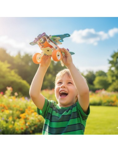 WOOPE 5-in-1 STEM Vehicle Building Block Set for Kids