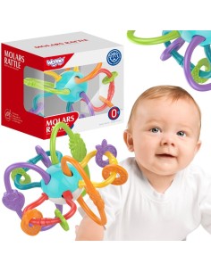 Woopie Baby - Sensory Toy Rattle Teether 2 in 1