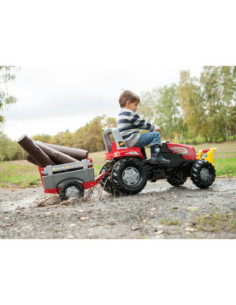 Rolly Toys traktor na pedały Junior RT czerwony z przyczepą Farm New 2