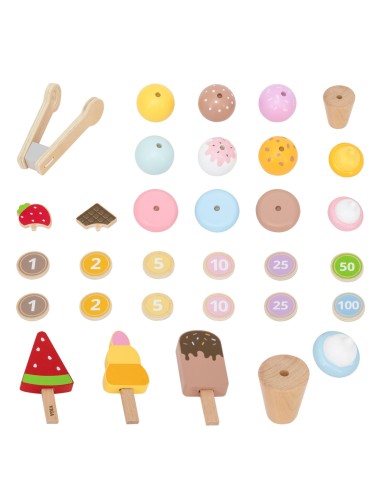 Hölzerne Eisdiele-Shop von Viga – Entwicklung und Spaß für Kinder!