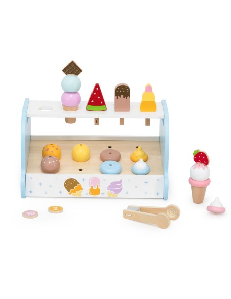 Hölzerne Eisdiele-Shop von Viga – Entwicklung und Spaß für Kinder!