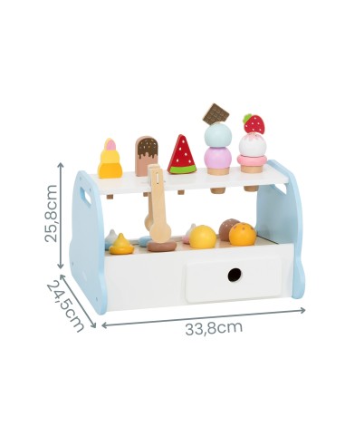 Hölzerne Eisdiele-Shop von Viga – Entwicklung und Spaß für Kinder!