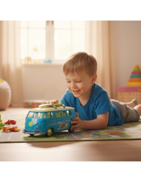 Classic Bus Surfing Van Red 1:14 TOY STAR – Light and Sound
