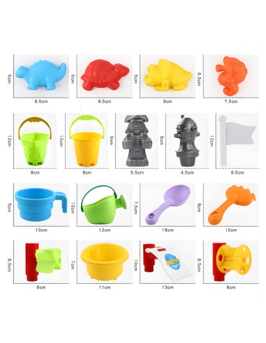 WOOPIE Wassertisch Sandkasten 3in1 Piratenschiff – 13-tlg.