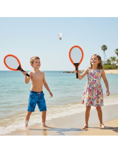 WOOPIE Large Tennis Badminton Rackets for Kids + Ball