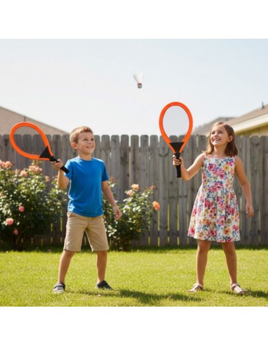WOOPIE Large Tennis Badminton Rackets for Kids + Ball