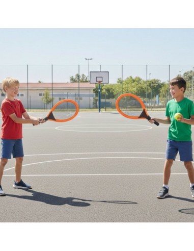 WOOPIE Large Tennis Badminton Rackets for Kids + Ball