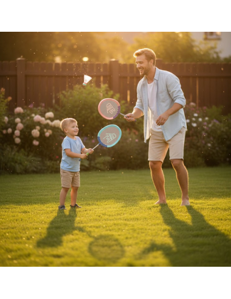 WOOPIE Babington Rackets and Shuttlecocks Set 2 pcs - Play with Joy!