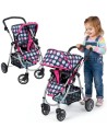 WOOPIE ROYAL Doll Stroller with Adjustable Seat and 4 Wheels